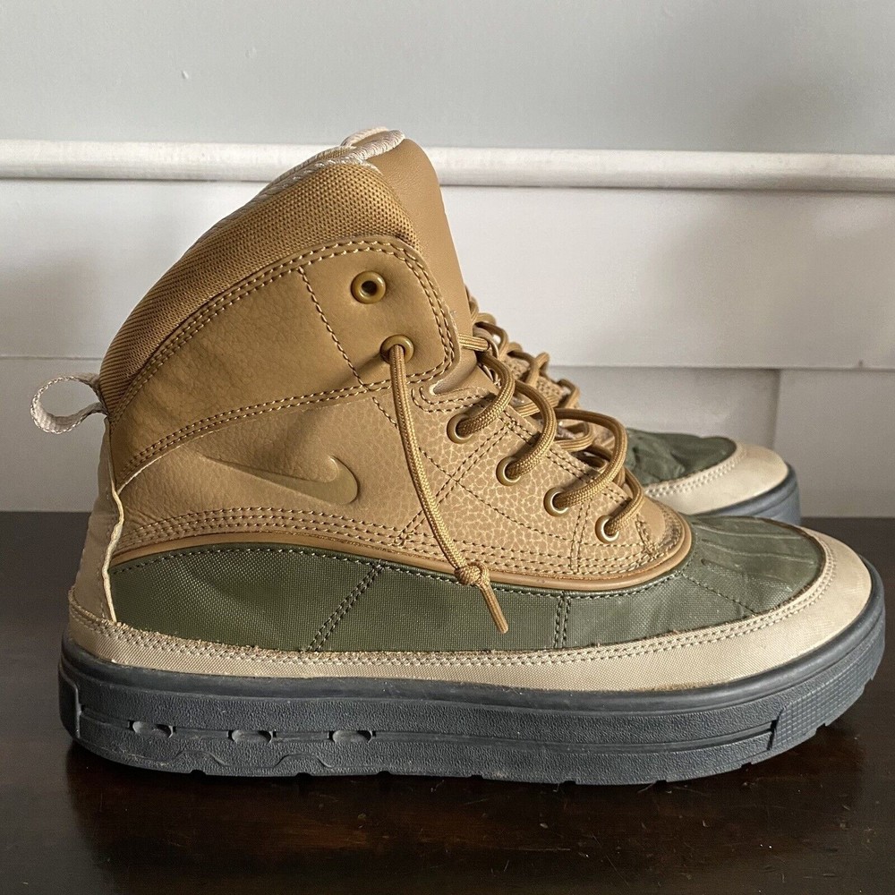 Nike ACG Woodside 2 High Boots 7 Youth Khaki Green Womens 8.5 Mens 7 524872-301